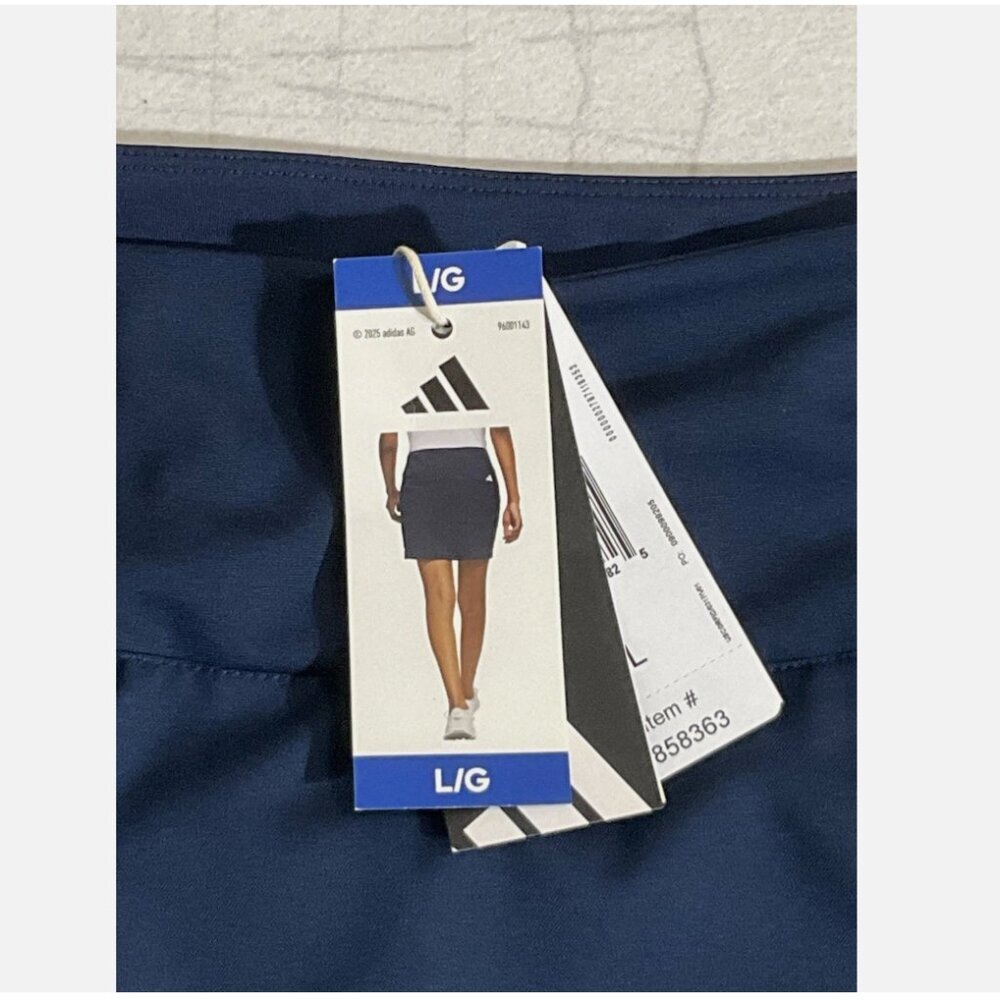 adidas Women's Golf Pull-On Lightweight Skort Blue - Picture 2 of 3